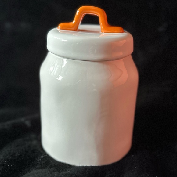 CREEPY “spiders” 🇺🇸 white baby canister/ orange handle New unused - Picture 4 of 6